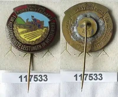 Emaillierte DDR Medaille Land- und Forstwirtschaft (117533)