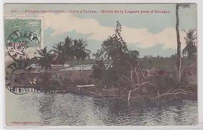 03468 Ak Côte d’Ivoire (Elfenbeinküste) Bords de la Lagune près d´Abidjan 1915