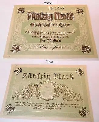 50 Mark Banknote Notgeld Stadt Fürstenwalde Spree 3.Dezember 1918 (115399)
