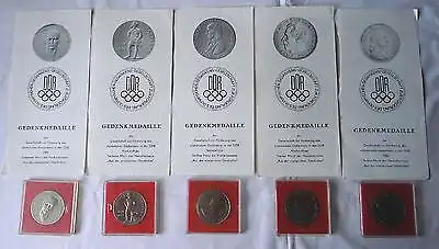 5 x DDR Medaillen Gesellschaft zur Förderung des Olympischen Gedankens (100077)