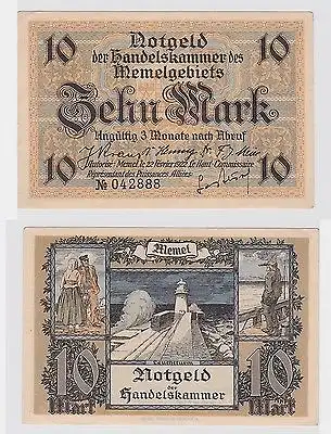 10 Mark Banknote Handelskammer des Memelgebietes 1922 (119490)