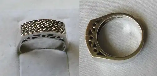 Hübscher 925er Sterling Silber Ring Schmuckring viele Schmucksteine (103061)