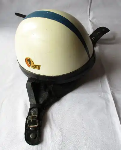 DDR Motorradhelm WILDE Helm Schutzhelm Mopedhelm Gr 55/56 Halbschale (124957)