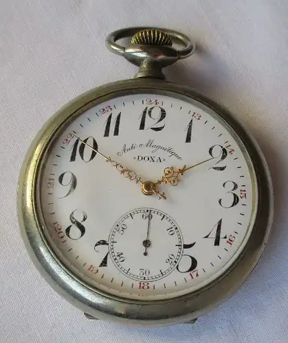 Doxa Taschenuhr "Medaille d'Or Milan 1906" Hors Concours Liège 1905 (114577)