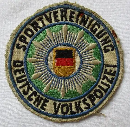 Alter DDR Aufnäher Sportvereinigung Deutsche Volkspolizei sehr selten (117936)