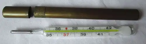 Original 2.WK Thermometer Wehrmacht Sanitäter / Arzt WW2 (115463)