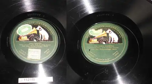 112185 Schellackplatte Grammophon "Die beiden Grenadiere"