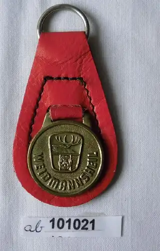 Schlüsselanhänger mit Plakette Weidmannsheil Jagdgesellschaften der DDR (101021)