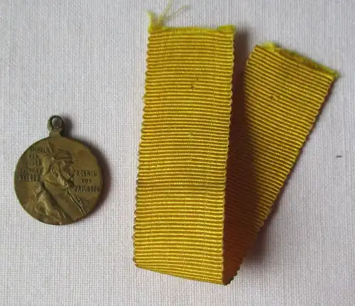 Alte Preussen Centenar Medaille Zentenarmedaille 1897 Miniatur mit Band (110555)