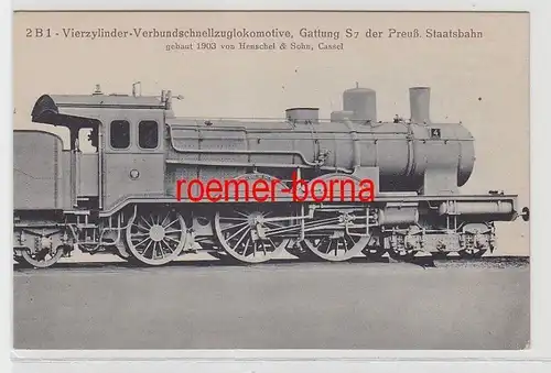 66118 Ak  Henschel & Sohn Dampf Lokomotive S 7 der Preussischen Staatsbahn