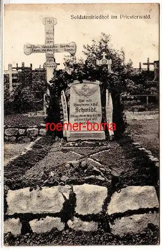 79651 Ak Soldatenfriedhof im Priesterwald  Bois-le-Prêtre Frankreich 1915
