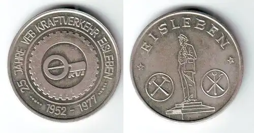 DDR Medaille 25 Jahre VEB Kraftverkehr Eisleben 1952-1977 (111212)