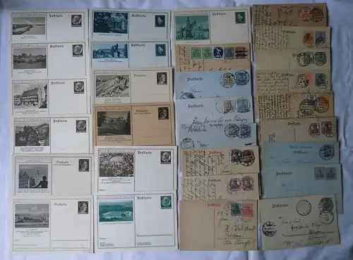100 interessante Ganzsachen Postkarten Deutsches Reich (103496)