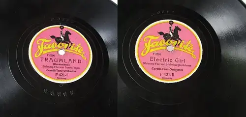 124581 Favorite Schellackplatte Traumland & Electric Girl um 1930