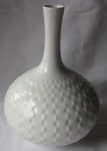 Original MEISSEN Porzellanvase Weiß Entwurf Ludwig Zepner 26 cm 1.Wahl (124232)