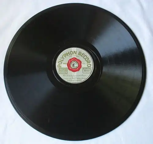 124229 Polyphon Record Schellackplatte Weihnachtszauber Bruno Seidler-Winkler