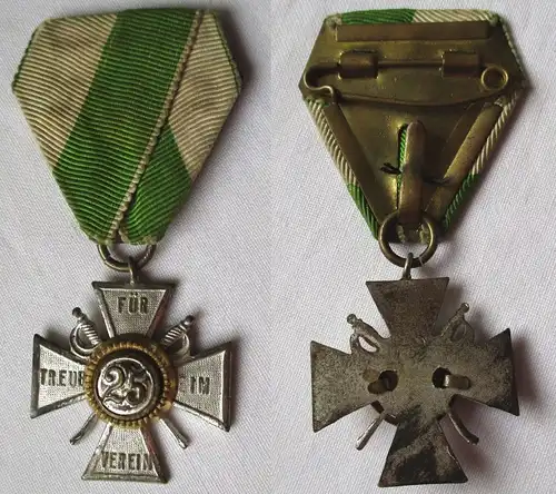 Seltenes Kreuz Für Treue im Verein 25 Jahre sächsischer Militär Verein (108214)