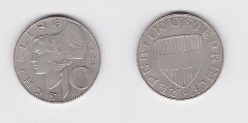 10 Schilling Silber Münze Österreich 1958 (120036)