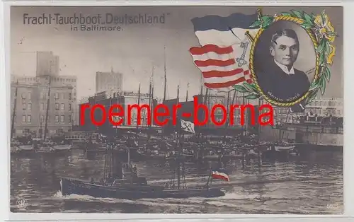 78994 Ak Fracht Tauchboot "Deutschland" in Baltimore 1916