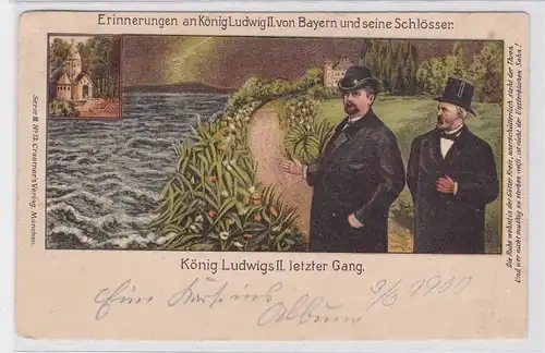 90273 Ak Erinnerungen an König Ludwig II. von Bayern und seine Schlösser 1900