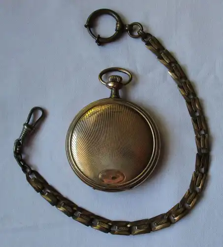 Vergoldete Sprungdeckel Taschenuhr Waltham, 15 Jewels um 1930 (124177)