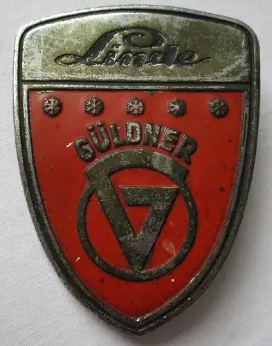 Alte Traktoren Plakette Linde Güldner Oldtimer Markenschild (125791)