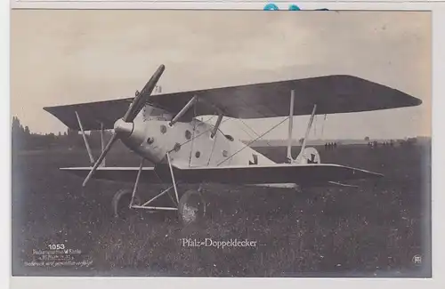 53986 W.Sanke Ak Pfalz Doppeldecker Flugzeug 1.Weltkrieg