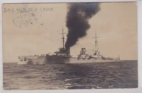 91083 Foto Ak Deutsches Kriegsschiff S.M.S "von der Tann" 1910