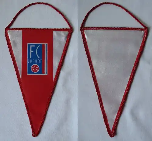 Original DDR Fußball Wimpel FC Erfurt rot weiß Oberliga (104478)