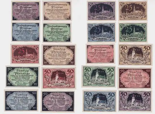 10 Banknoten Notgeld Stadt Aschersleben 5.3.1920 (126397)
