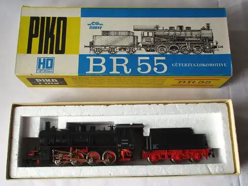 PIKO H0 5/6302 Dampflok BR 55 Oldtimer Reichsbahn OVP Made in GDR DDR (112413)