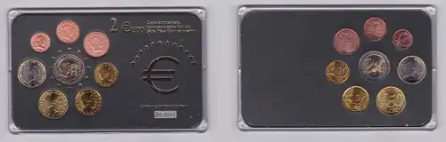 Luxemburg KMS Gedenkmünzensatz 1 Cent bis 1 Euro + 2 Euro Gedenkmünze (126936)