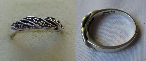 Eleganter Damen-Ring Sterling Silber 925 mit 9 Edelsteinen (125886)