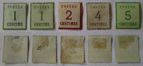 Briefmarken Norddeutscher Postbezirk Interessante Sammlung mit 5 Werten (111995)