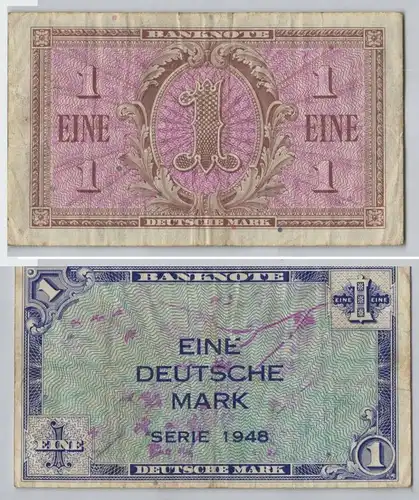 1 Deutsche Mark Banknote BRD 1948 Rosenberg 232 (129755)