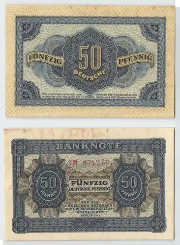 50 Pfennig Banknote DDR Deutsche Notenbank 1948 (128600)