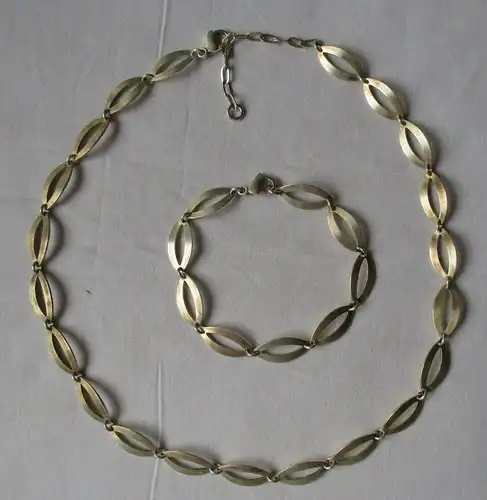 Charmantes Kettenset Armband Halskette Gliederketten (129695)