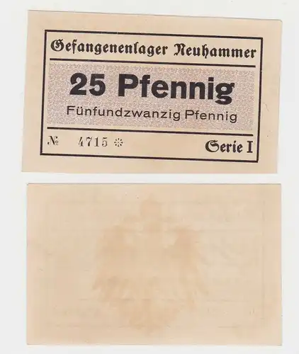 25 Pfennig Banknote Gefangenenlager Neuhammer ohne Datum (130252)