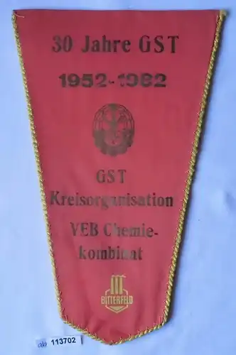 DDR  Winpel GST 1952-1982 Kreisorganisation Chemiekombinat Bitterfeld (113702)