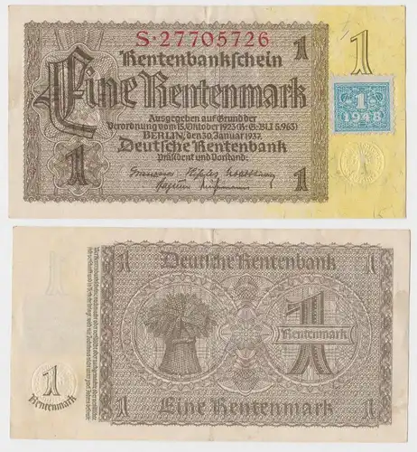 1 Mark Banknote DDR Deutsche Notenbank 1948 Kuponausgabe Ro.Nr.330 b (131624)