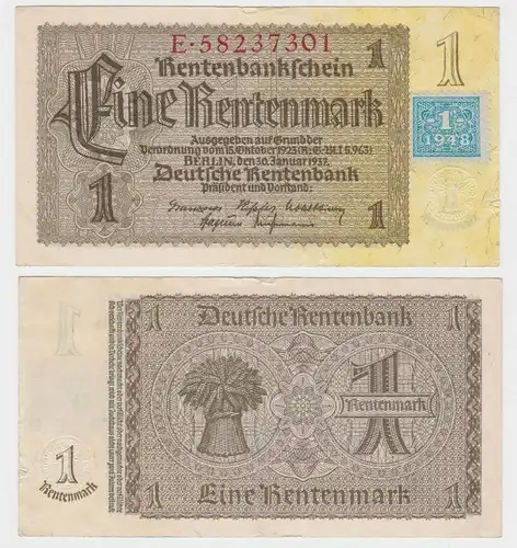 1 Mark Banknote DDR Deutsche Notenbank 1948 Kuponausgabe Ro.Nr.330 b (132308)