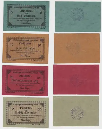 6 Banknoten Notgeld Klostergutsverwaltung Ettal Juli 1919 (131843)