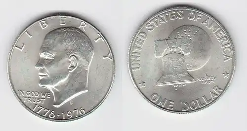 USA UNITED STATES 1976 1 Dollar Silber Stgl. (131267)