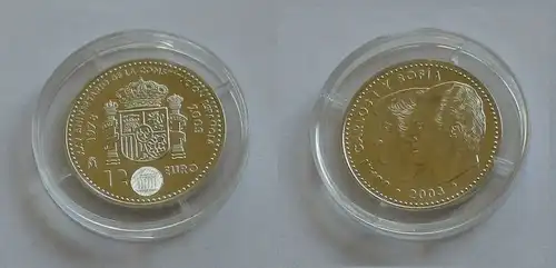 12 Euro Silbermünze Spanien Juan Carlos & Sofia 2003 (131780)