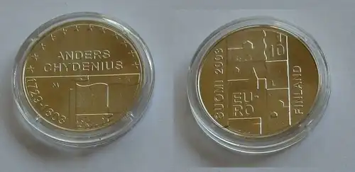 10 Euro Silbermünze Finnland 200.Todestag von Anders Chydenius 2003 (131922)