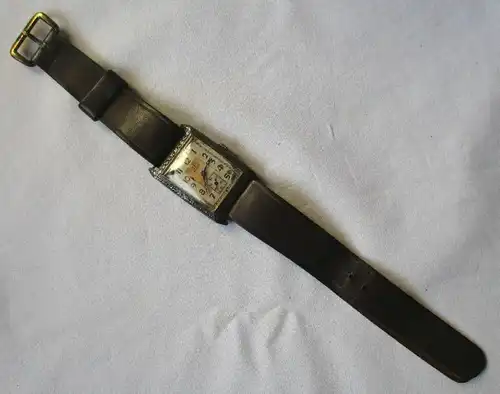 Seltene Curvex Armbanduhr der Marke Omega 925er Silber um 1900 (115700)