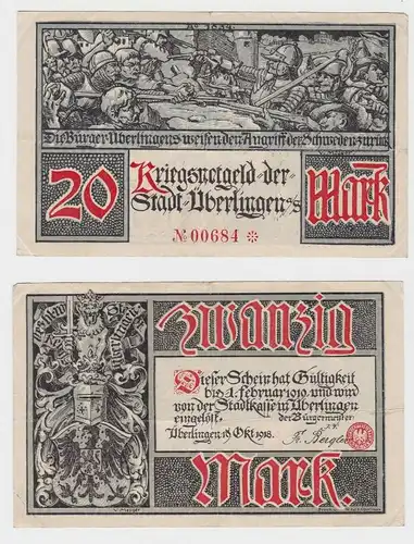 20 Mark Banknote Notgeld Stadt Überlingen 19.Oktober 1918 (132999)