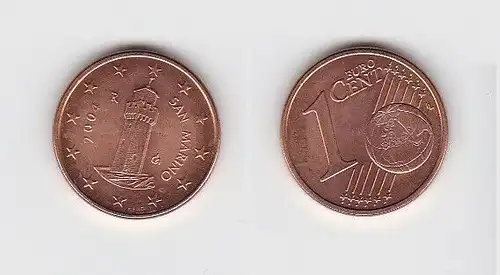 1 Cent Münze San Marino 2004 Festungsturm Montale (131261)