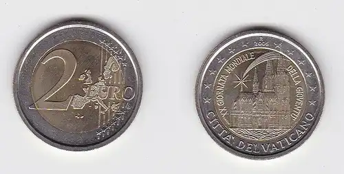 2 Euro Bi-Metall Münze Vatikan 2005 20. Weltjugendtag Köln (118875)