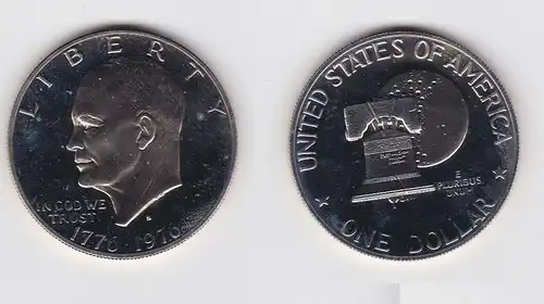USA UNITED STATES 1976 1 Dollar Silber Stgl. (130882)